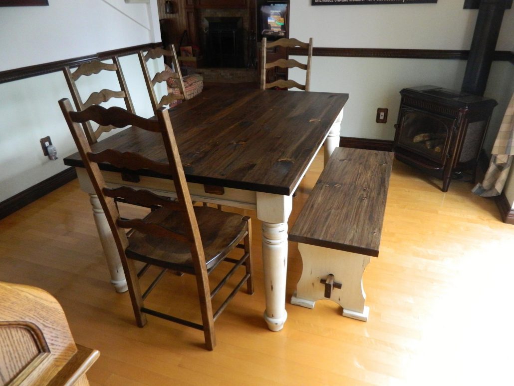 Table de cuisine sur mesure bois et bois-métal - Table à dîner